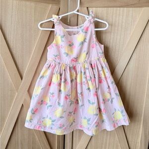 OshKosh B'gosh Lemon Print Pink Dress Girls 2T